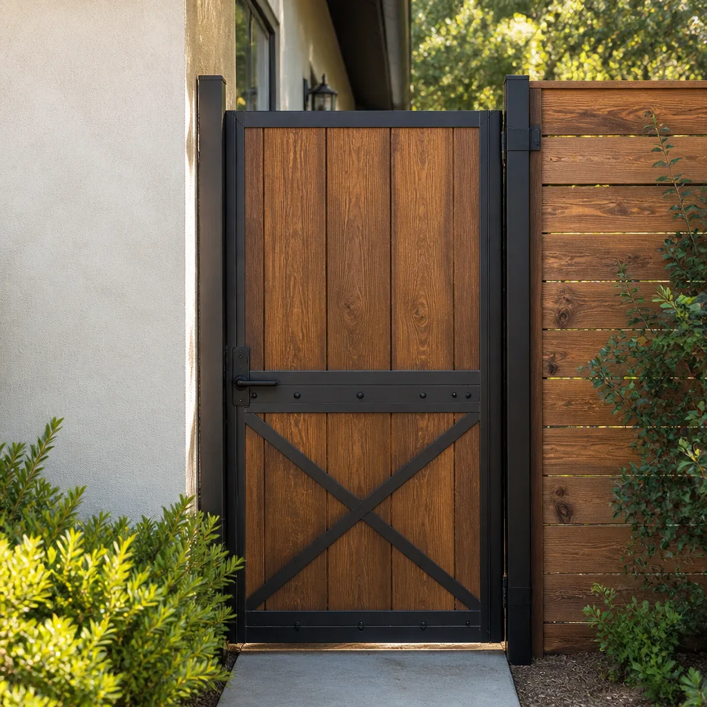 Wood & steel frame